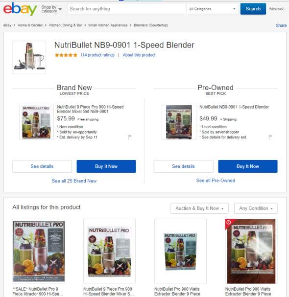 eBay Implements Amazon Style Buy Box