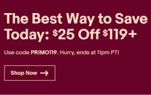 eBay runs Anti-Prime Sale