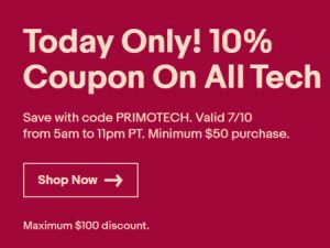 eBay Flash Sale Tech Category