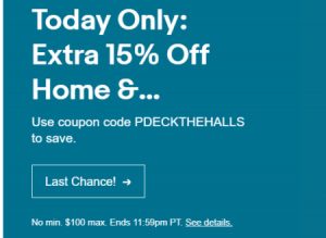 eBay Home & Garden Flash Sale