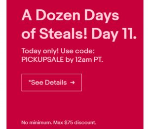 eBay Flash Sale December 15 2018