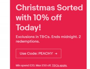 eBay UK Flash Sale December 2018