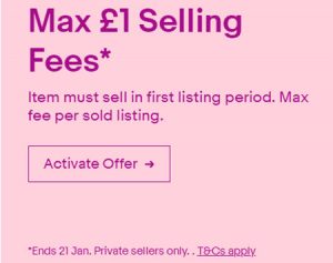 eBay UK Promo January 2019