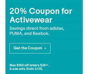eBay Activewear Sale